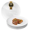 Yachi Ceramic 10 1/4 Inch White Dinner Plates Set of