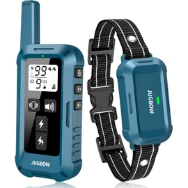 Jugbow Dog Shock Collar - 4200FT Dog Training Collar with Remote, IPX8 Waterproof Electric Collar with 4 Training Modes, Security Lock, Rechargeable e-Collar for Dogs 10-120lbs