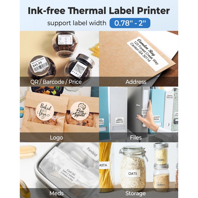 Phomemo Phomemo Label Printer - M110 Barcode Printer, Upgraded Bluetooth