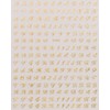 LANODO 7 Pieces Nail Stickers Alphabet 3D English (7 Colors)