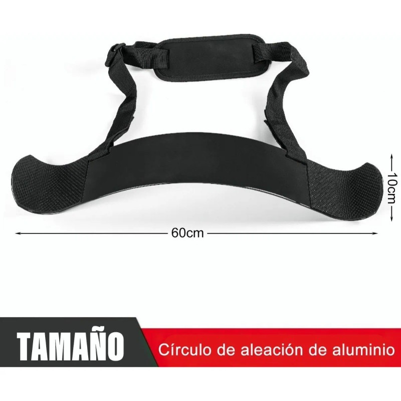 Wodoso Arm Blaster Negro Aislador de Bíceps de Acero Ajustable
