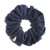 VINGTAINE HS-95-IG Denim Fringe Scrunchie Hair Accessories, Indigo