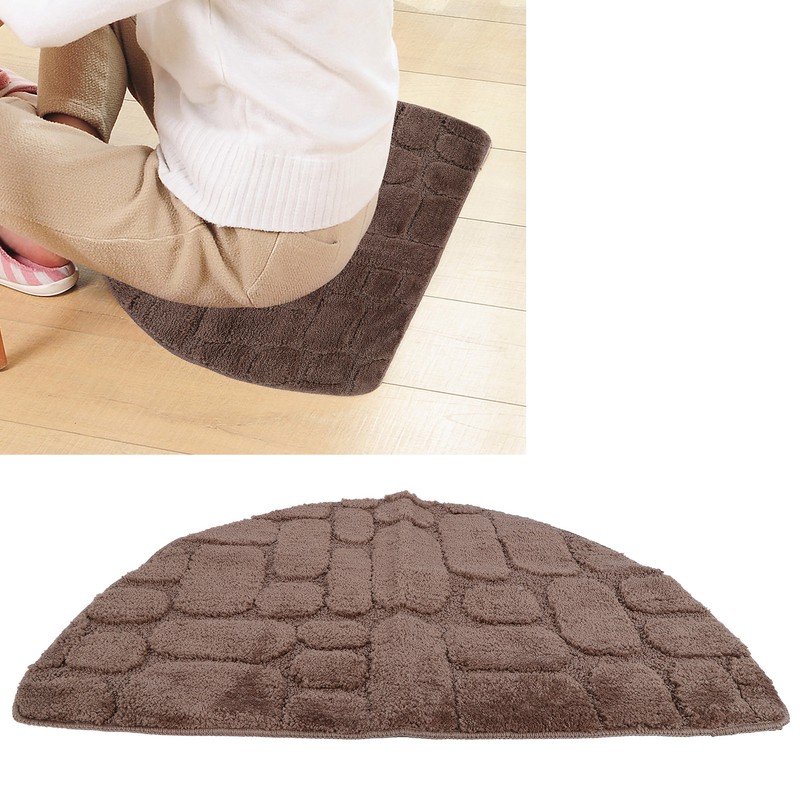 Half Round Shape Super Absorbs Non Slip Floor Mat for