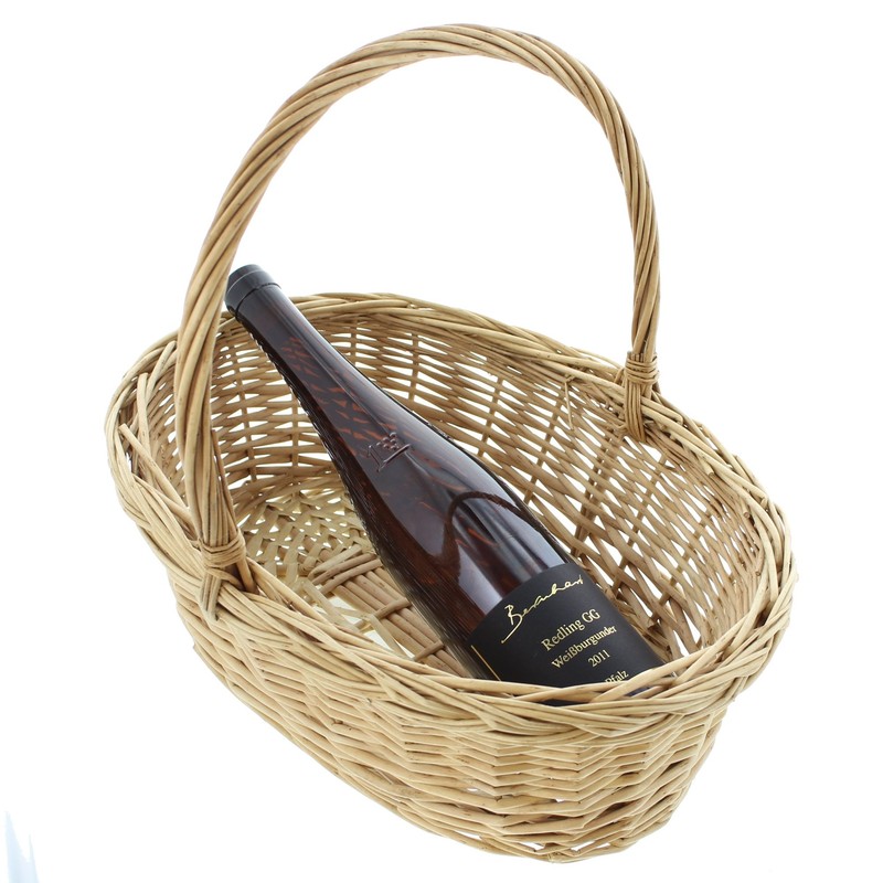 Basket "Natural White" Medium Shopping Basket, Ironing Basket