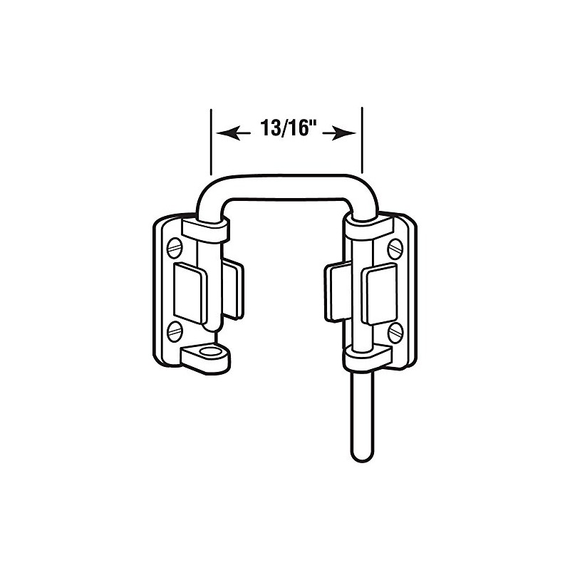 Prime-Line S 4380 Sliding Door Loop Lock, 13/16 In., Stainless