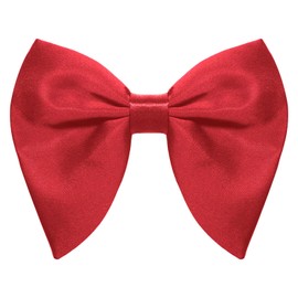 Luckyvestir Oversized Bow Ties for Men, Black/Red Big Bow Tie, Solid Color Pretie Bowties Men for Tuxedo (1pcs: red)