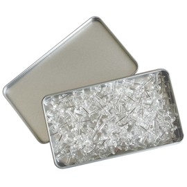 140 Pcs Push Pins, Clear Plastic Head Steel Pin, Standard Thumb Tacks Steel Point