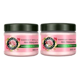 Mascarilla Rosa Herbal Essence Rosas Frambuesas Violeta 2pzs