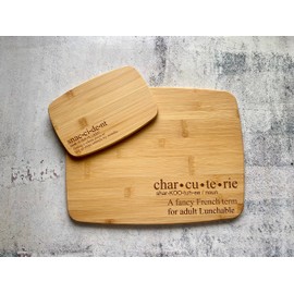 Charcuterie Adult Lunchable Snaccident Cutting Board Set, Bamboo Cutting Board Set of Two, Funny Cutting Board, Gift Idea