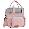 Adult Insulated Lunch Box for Work, Expandable Large Pink Lunch