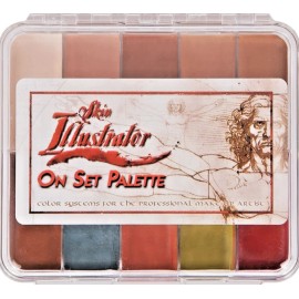 Premiere Products Inc. 2 Pk Skin Illustrator On Set Fleshtone Mini Palette SFX Pro Makeup Tattoo Cover