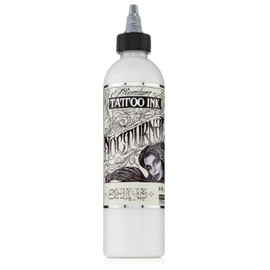 Nocturnal Tattoo Ink Lining and Shading Black, Professional Tattoo Ink for Lining and Shading, Made in USA, Lining and Shading Black Tattoo Ink, Blended with Pigments, 8oz Bottle