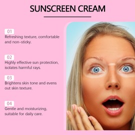 2 Stück Sun Lotion SPF 90+, Anti-Age Sun Protection, Light Invisible Sunscreen, Physical Sunscreen, Erfrischend und Nicht Klebrig, Schützt die Haut, Für alle Hauttypen Geeignet