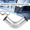 Stainless Steel Exhaust Pipe Angle Connector, 25 mm Exhaust Pipe