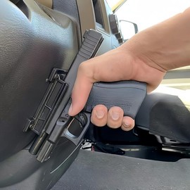 Quick Pull out Magnetic Bracket, Leather Shell Rack, Hidden Magnet, Suitable for Vehicles, Trucks, Home, Walls, Tables