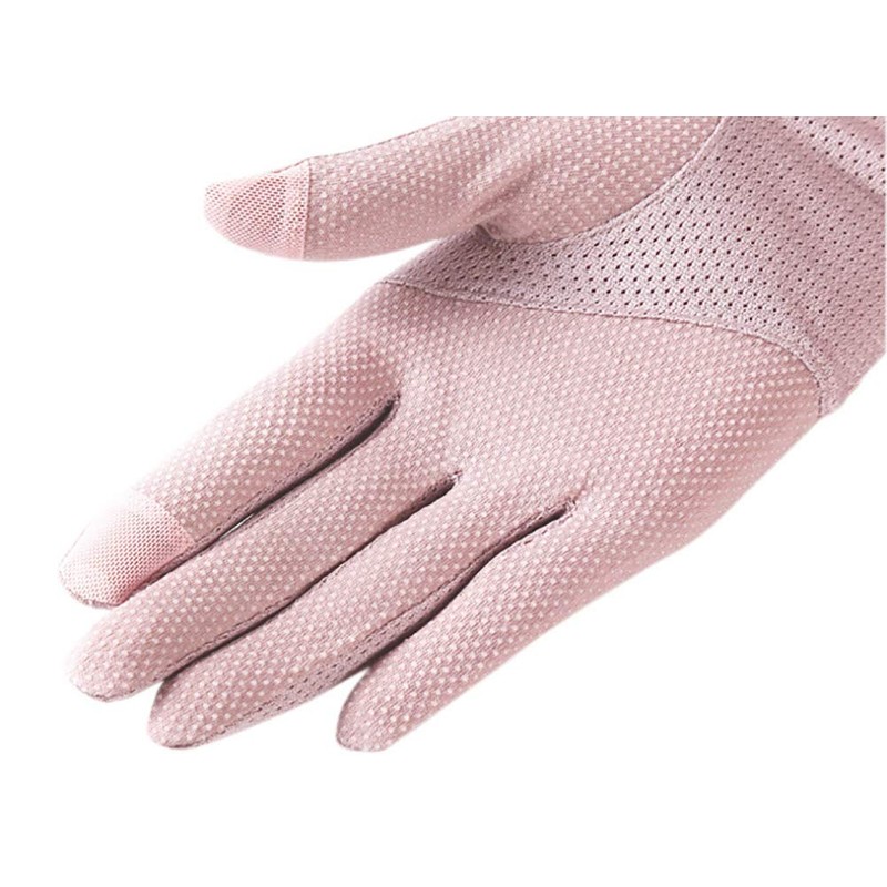 [Euyqs] Elegant Sunscreen Summer Lace Gloves, #2 pink