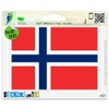 Norway Norwegian Flag Vinyl Car Bumper Window Sticker 3" x 2"