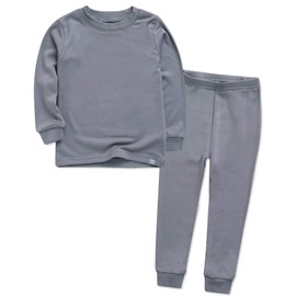 Vaenait Kids Toddler Long Sleeve Modal Sleepwear Pajamas 2pcs Set Modal Grey S