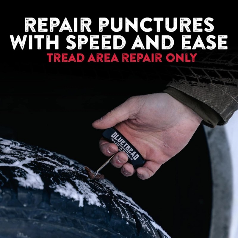 GlueTread On Road Tire Plug Kit - Tire Repair Kit