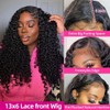 Recomtic 13x6 Lace Front Burmese Curly Wigs Human Hair 250