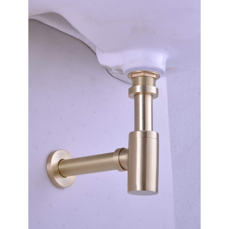 GORDEE Bathroom Sink Stopper P-Trap Complete Set Adjustable Bottle Trap