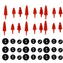 Toddmomy 260Pcs Christmas Snowman DIY Craft Kit, Tiny Buttons, Carrot Snowman for Christmas Snowman Crafting Sewing Party Supplies