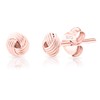 DTPsilver® Earrings 925 Sterling Silver Yellow Gold-Plated or Rose Gold