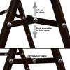 Household Essentials Valet Folding Clothes Rack, Strong Metal X-Frame, Chic