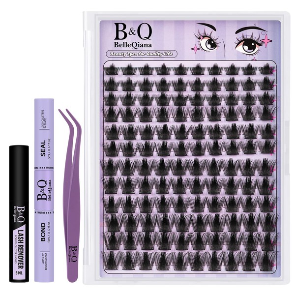 B&Q Cluster Lashes Kit Manga Lashes Cosplay Eyelashes Individual Kit