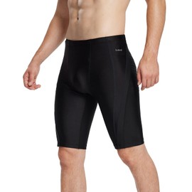 BALEAF Jammer Men's Swimming Trunks Swimming Trunks Tight Jammer Swimming Trunks Long Swimming Trunks for Men Knee-Length Swimming Trunks, blue