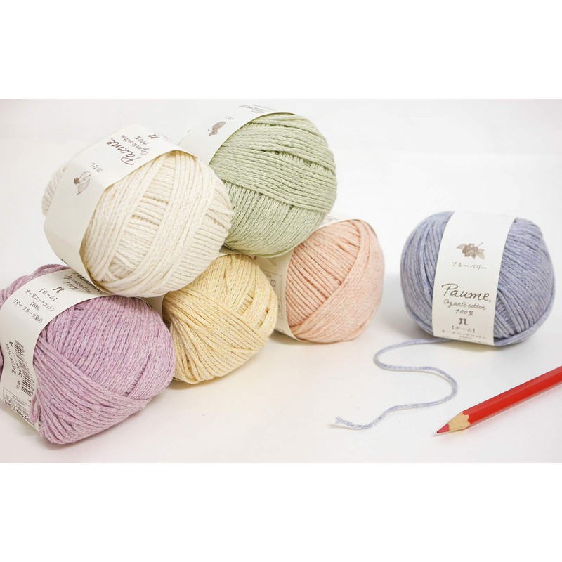 Hamanaka 2428 Pom Lily Fruit Dyed Wool Yarn, Medium Thick,