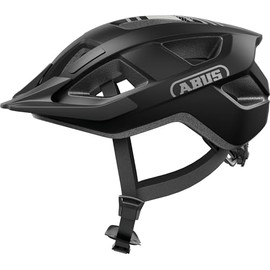 ABUS Aduro 3.0 LED Bike Helmet - sporty city Helmet in a stylish design for everyday and sporty Tours - with Rear Light - for Men and Women - Size S, black