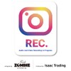 Isaac Trading STC-063 Dash Cam Recording Sticker Waterproof and Weatherproof