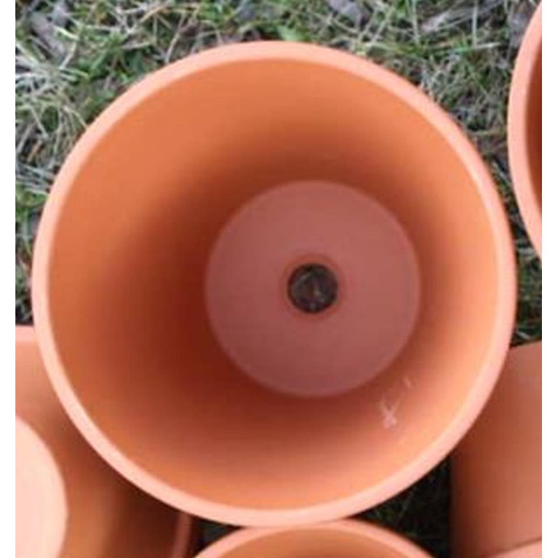 10 Mini Clay Pots Natural Clay. Height 4 cm