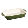 Staub Ceramic Rectangular Baking Dish 7.5 x 6-inch Basil