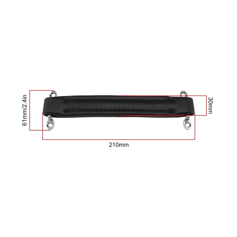Vintage Style Leather Guitar Amplifier Handle 218x30mm Audio Equipment Amplifier