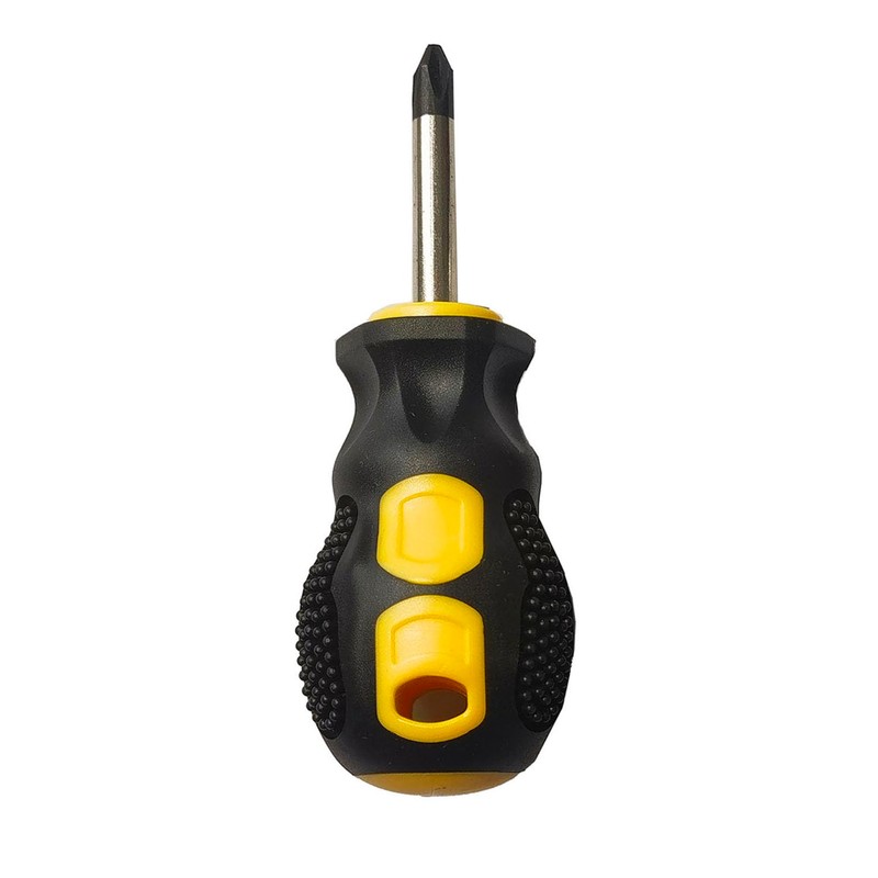 2PCS Short Phillips-Head and Flathead Screwdrivers,Pocket Magnetic Screwdriver Set for