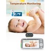 TakTark Baby Monitor with Camera, 5 Inch 720P IPS Baby