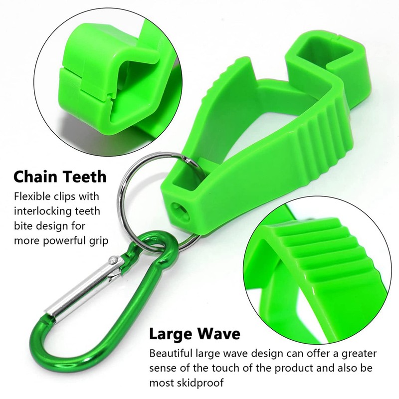 18Pcs Glove Clips for Work Glove Holders Glove Belt Clip