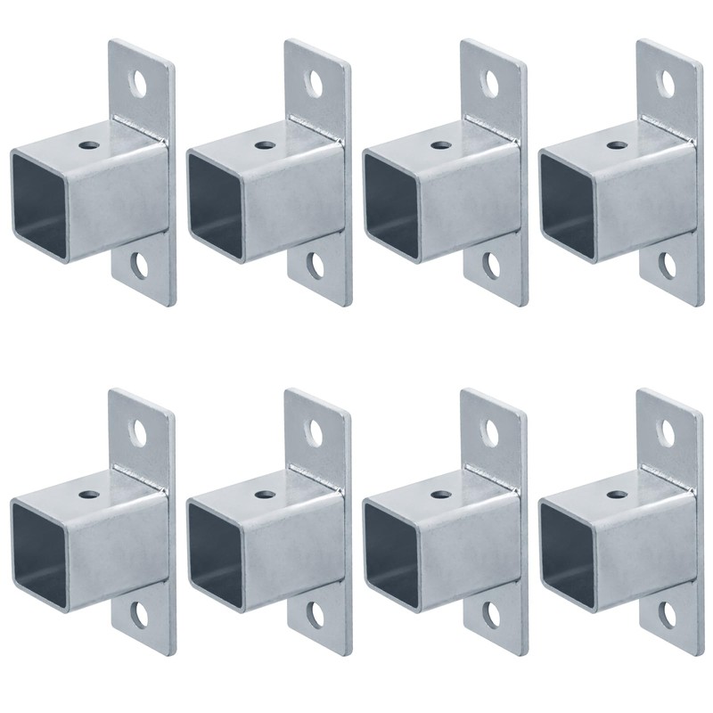 8 Pcs 1-1/4" Square Tube Fittings - 1 Way with