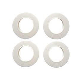 Transun Moo 4 Rolls 1/2 Inch Floral Tapes Florist Wraps for Bouquet Stem and Flowers Making Craft Projects (30 Yards, White)