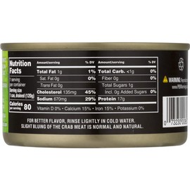 Crown Prince Natural Fancy White-Lump Crab Meat, 6-Ounce Cans (Pack of 2)