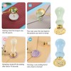 Wax Sealing Stamp Kit Clear Pattern Delicate Wax Detachable Handle