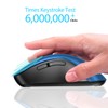 memzuoix - mouse inalámbrico portátil 2.4G, 1200 DPI inalámbrico óptico