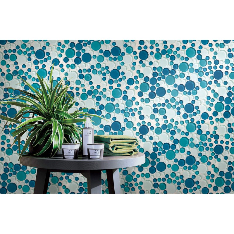 Simple Tile - Glass Mosaic Tile for Kitchen Backsplash, Bathroom