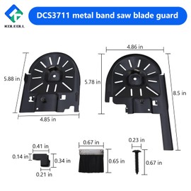 KOLEOLL DCS3711 14-1/2" 20V Max Metal Band Saw Blade Guard Works with DCS371 Compatible with Dewalt Band Saw