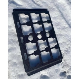 Unbranded 14ga MILWAUKEE PACKOUT Large Plate Black Powder Coat 14ga