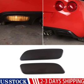 autotrim000 2PCS smoked black Reverse Light Blackout Kit Kit trim For Corvette C6 2005-2013
