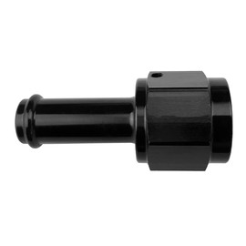 6AN Female to 5/16 Push on Hose Barb Quick Connect Fuel Fittings Straight Aluminum AN6 to 5/16 inch Oil Line Swivel Pipe Adapter Black