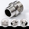 2PCS 304 Shower Hose Connectors Male to Female Threaded Connector